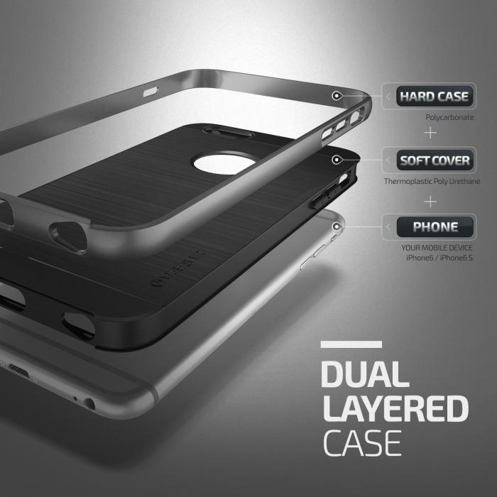 VERUS - Verus High Pro Shield Skal till Apple iPhone 6(S) Plus - Steel Silver