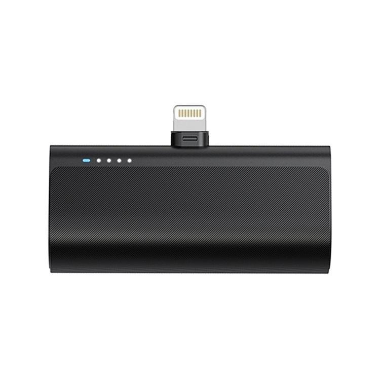 Blue Star Powerbank 5000 mAh 2.1A med inbyggd Lightning-kontakt - Svart | 505295 | AlltMobil