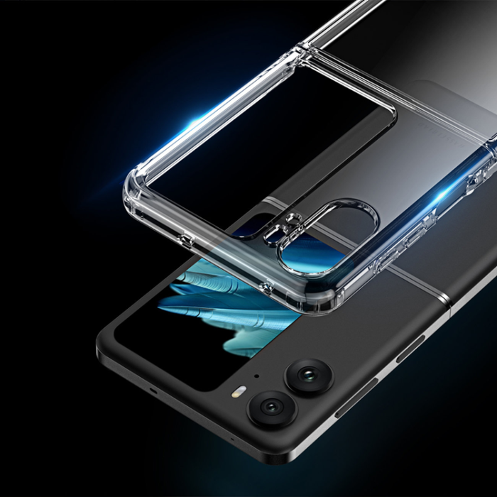 Dux Ducis - Dux Ducis Oppo Find N2 Flip Mobilskal Clin - Transparent