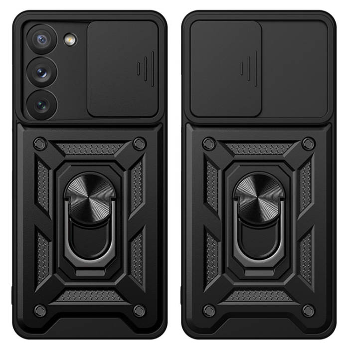OEM - Galaxy S23 Plus Mobilskal Hybrid Armor Camshield - Röd