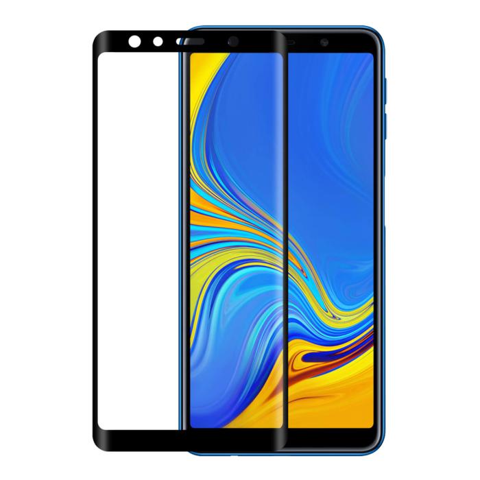 UTGATT1 - GEAR Härdat Glas 3D Full Cover Svart Samsung Galaxy A7