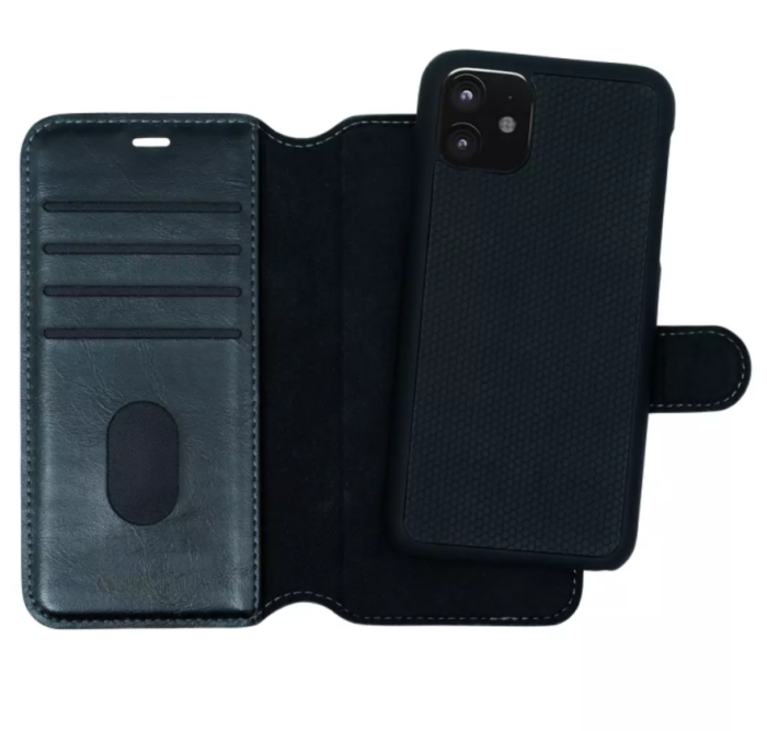 Champion - Champion 2-in-1 Slim Plånboksfodral iPhone 12 Mini - Svart