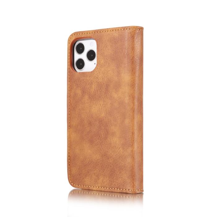 DG.MING - DG.MING Detachable Äkta Läder Plånboksfodral iPhone 12 Pro Max - Brun