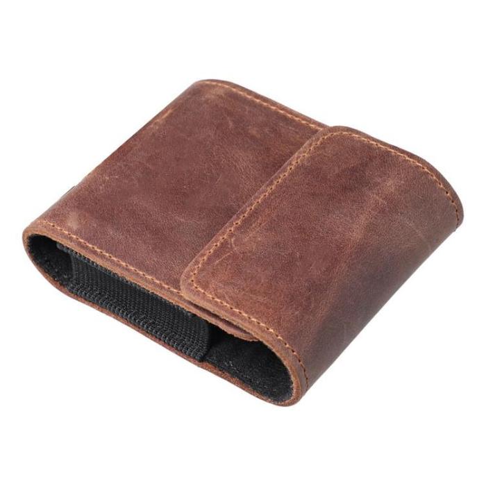 OEM - Galaxy Z Flip 6/5/4 Bältesväska Holster Horizontal Hästläder - Brun