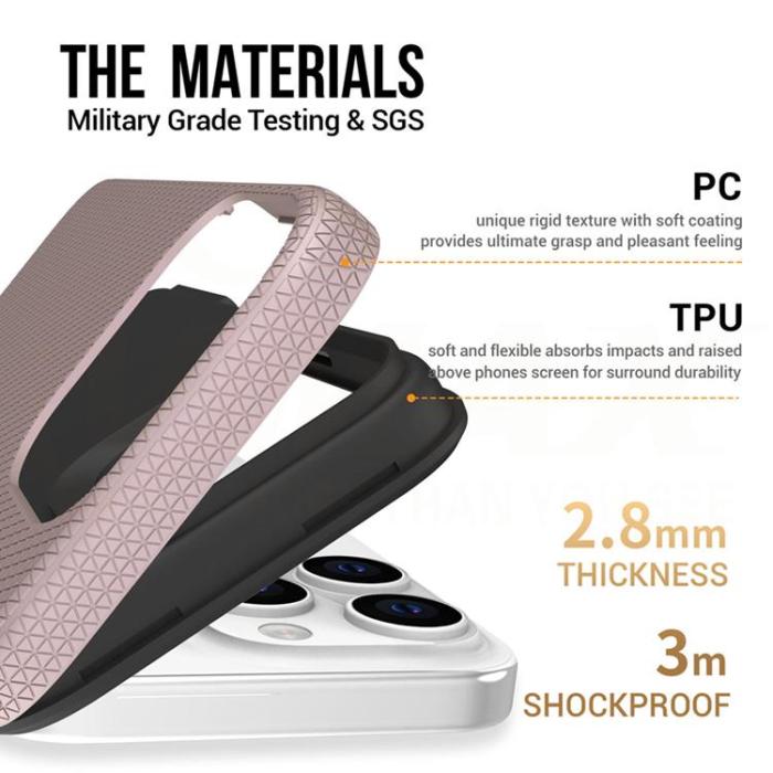 VMAX - Vmax iPhone 16 Mobilskal Triangle - Rose Guld