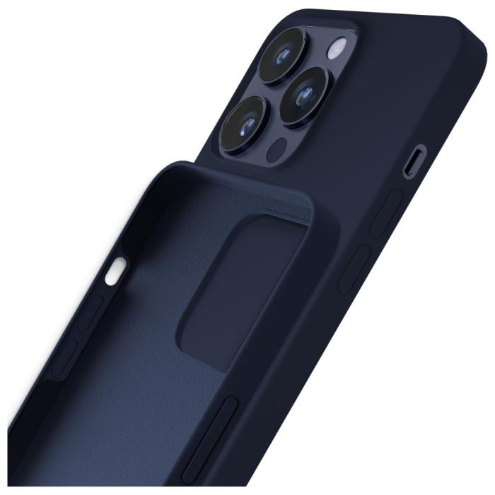 3MK - 3MK Mobilskal till iPhone 16 Pro 6.3 Silikon - Marinblå