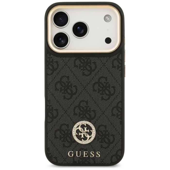 Guess - Guess iPhone 17 Pro Max Mobilskal Magsafe Strass Logo - Svart
