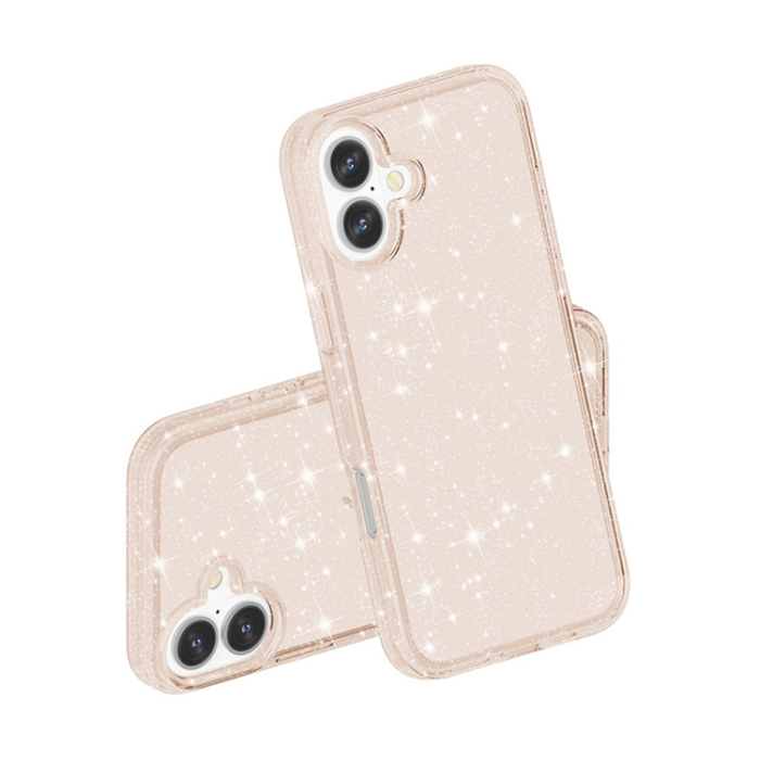 A-One Brand - iPhone 17 Mobilskal Glittrande Puderglitter - Guld