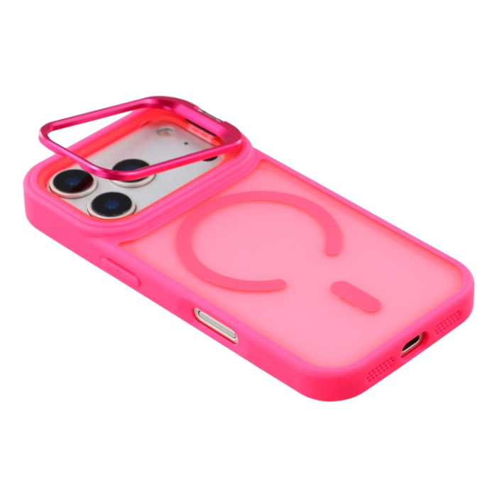 A-One Brand - iPhone 17 Pro Mobilskal MagSafe Lins Kickstand - Rosé