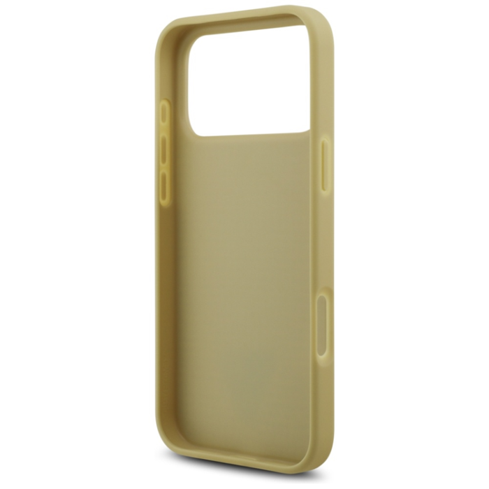 Guess - Guess iPhone 17 Pro Max Mobilskal Rhinestone Triangle Logo - Guld