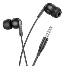 Hoco - Hoco In-Ear Tr&aring;dbundna H&ouml;rlurar Jack 3.5 mm M124 - Svart