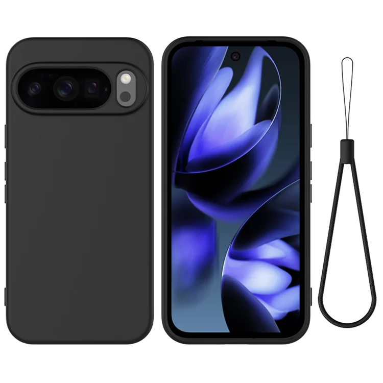 Google Pixel 10 Pro Mobilskal Liquid Silikon - Svart | 2353 | AlltMobil