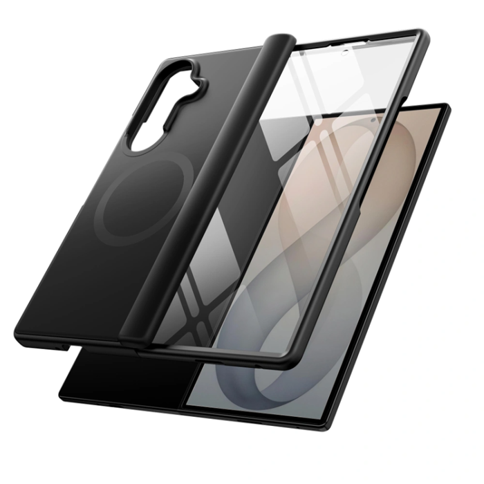 Spigen - Tech-Protect Mobilskal För Galaxy Z Fold 8 Ultra Magsafe Kevlar Aura - Svart