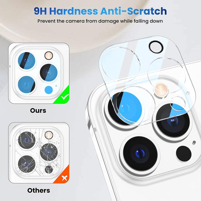 A-One Brand - [2-PACK] Kameralinsskydd i Härdat Glas iPhone 13 Pro