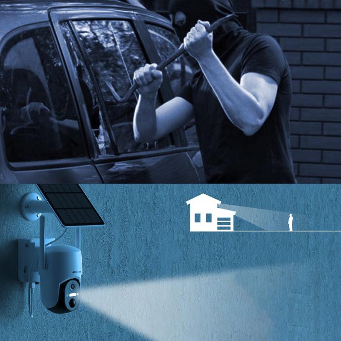 Choetech - Choetech WiFi-kamera med Android/iOS control app + 5W solar panel