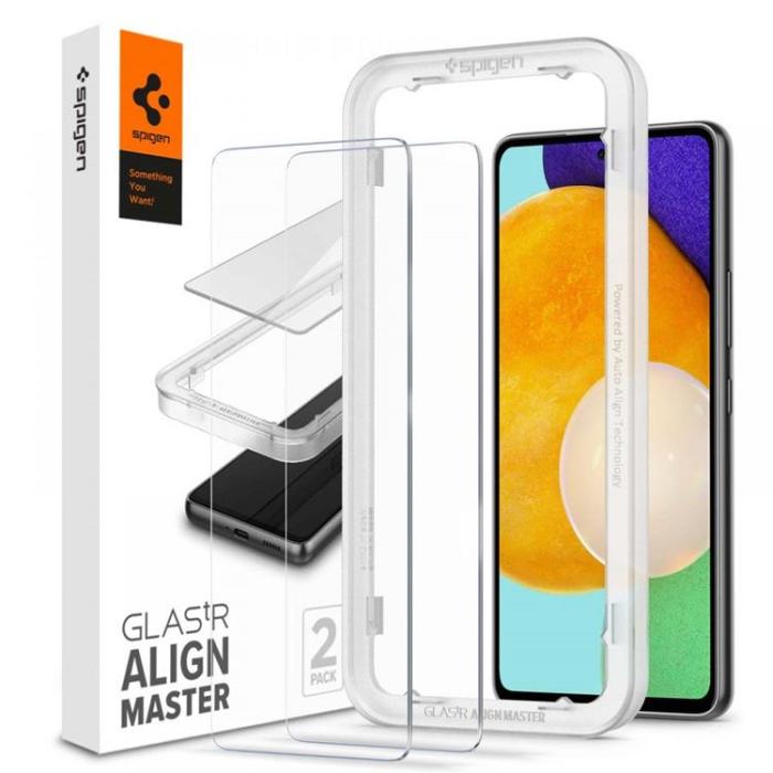Spigen - Spigen 2-Pack Alm Härdat Glas Skärmskydd Galaxy A53 5G - Clear