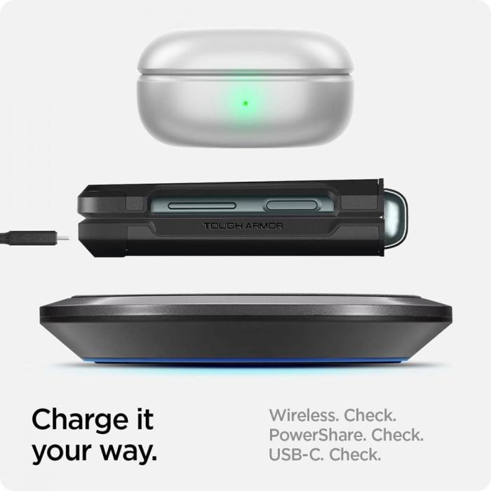 UTGATT1 - Spigen Mobilskal Tough Armor Galaxy Z Flip 3 - Svart
