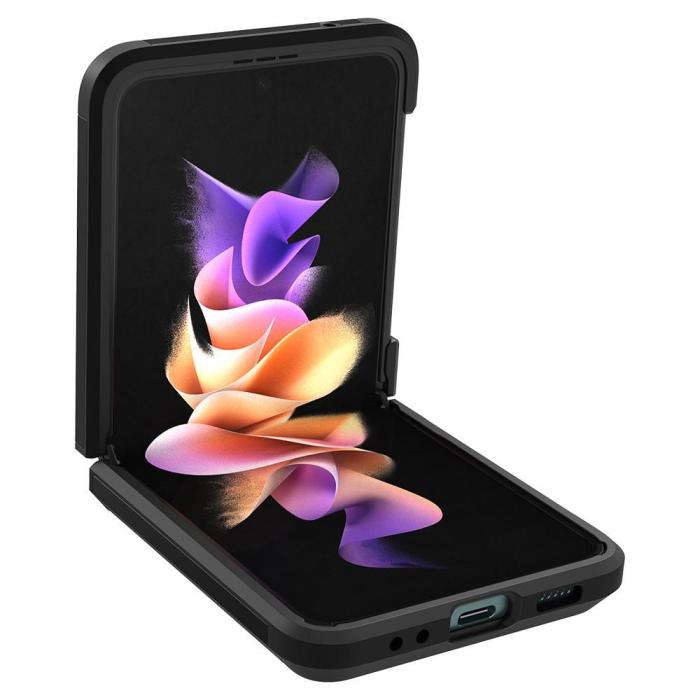 UTGATT1 - Spigen Mobilskal Tough Armor Galaxy Z Flip 3 - Svart
