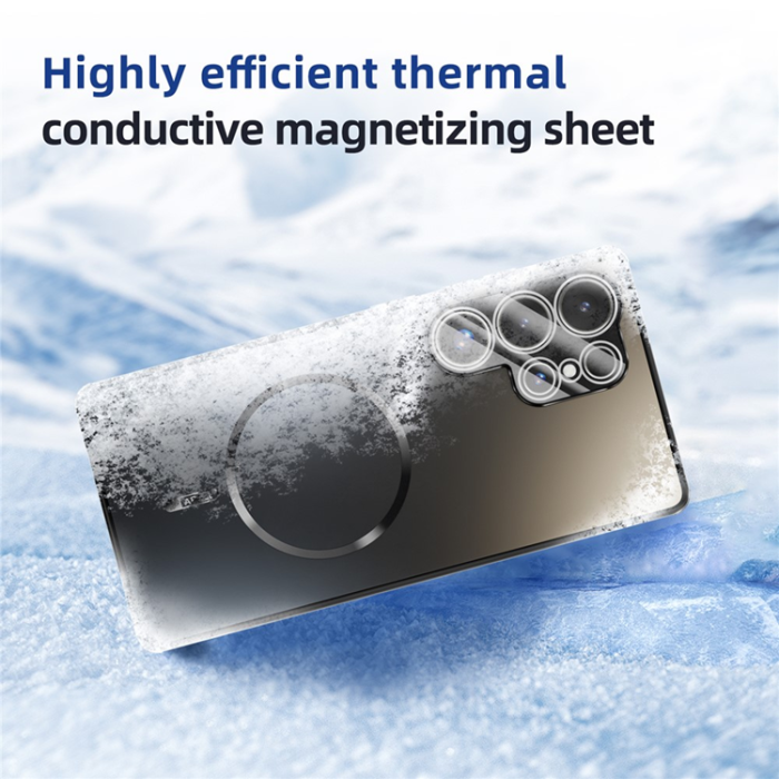 ABEEL - ABEEL Galaxy S25 Ultra Mobilskal Magsafe Cooling Matte - Vit