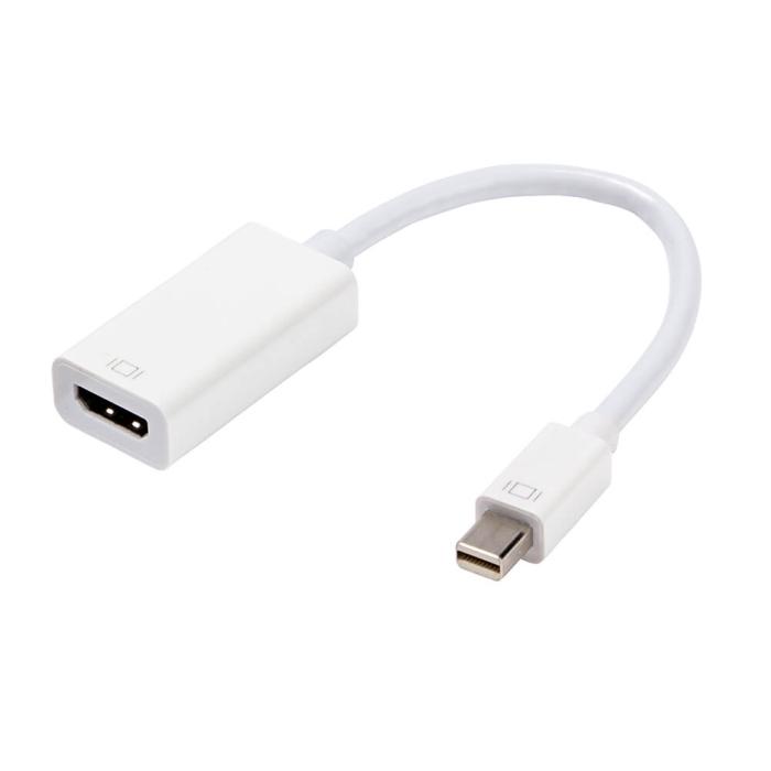 UTGATT1 - Vivanco Dataadapter Mini DisplayPort hane/HDMI hona 0.1m - Vit
