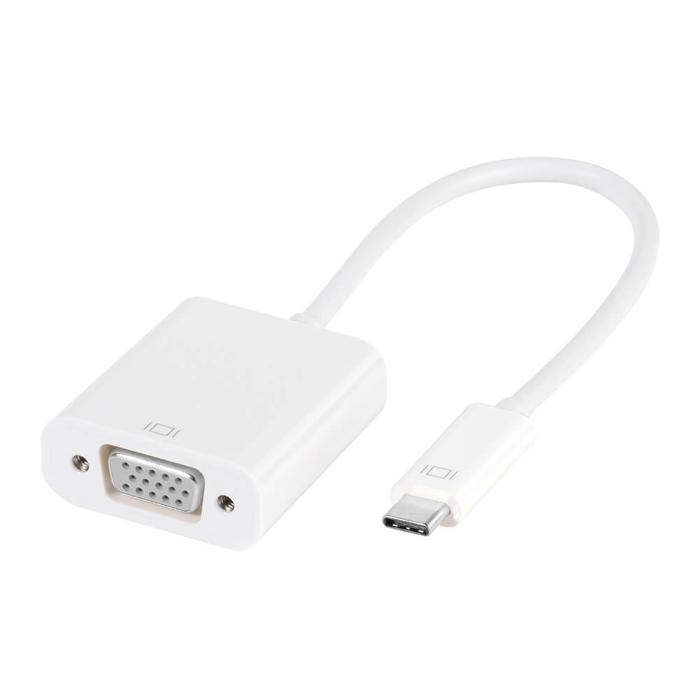 UTGATT1 - Vivanco USB-C VGA Adapter 0,15m - Vit