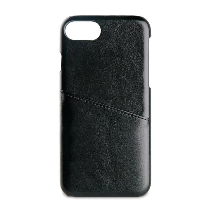 UTGATT1 - Vivanco Läderskal 1-kortfack iPhone 8/7/6 - Svart