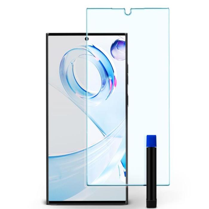 UTGATT - Spigen Galaxy S23 Ultra Härdat Glas Skärmskydd - Clear
