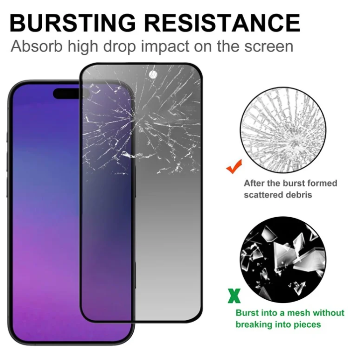 A-One Brand - iPhone 17 Pro Härdat Glas Skärmskydd 2.5D Privacy