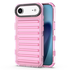 A-One Brand - iPhone 17 Air Mobilskal Stripe Design Detachable - Ljusrosa