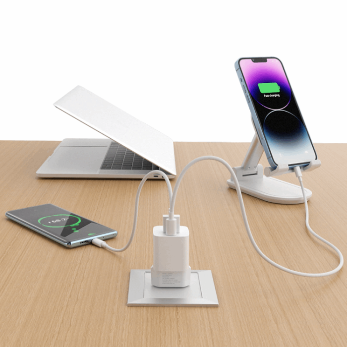 Wozinsky - Wozinsky Väggladdare 20W USB-C/USB-A - Vit