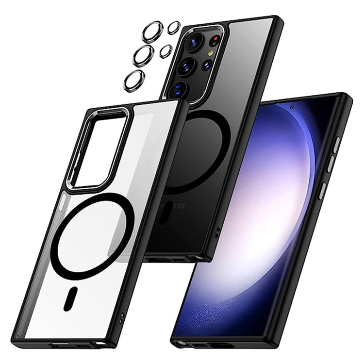 Galaxy S25 Ultra Mobilskal Magsafe Med Kameraskydd Acrylic - Svart | 2353 | AlltMobil