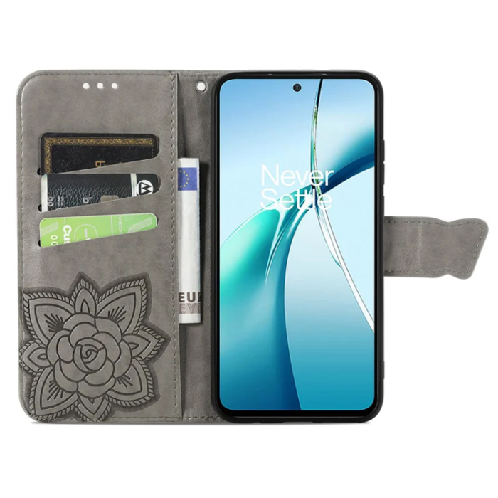 A-One Brand - Xiaomi 15 Ultra Plånboksfodral Butterfly Pattern - Grå