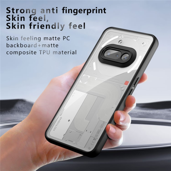 A-One Brand - Nothing Phone (3a) Mobilskal Matte Drop Proof - Svart