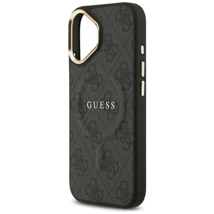 Guess - Guess iPhone 17 Mobilskal MagSafe 4G PU Classic Logo - Svart