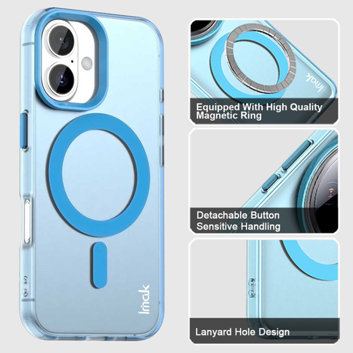 Imak - IMAK iPhone 17 Mobilskal MagSafe Anti Drop - Blå