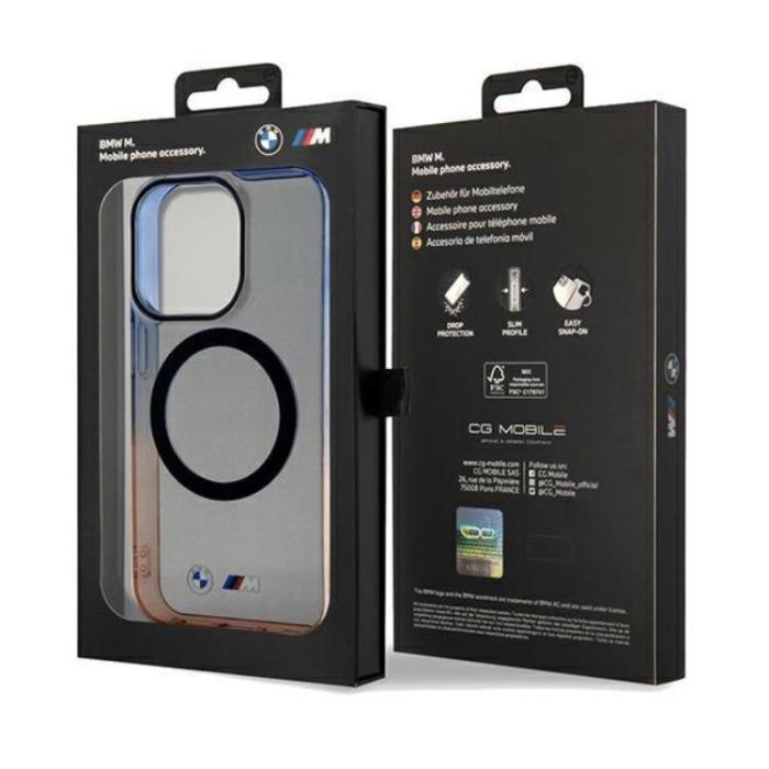 BMW - BMW iPhone 15 Pro Mobilskal Magsafe Gradient Bumper - Grå