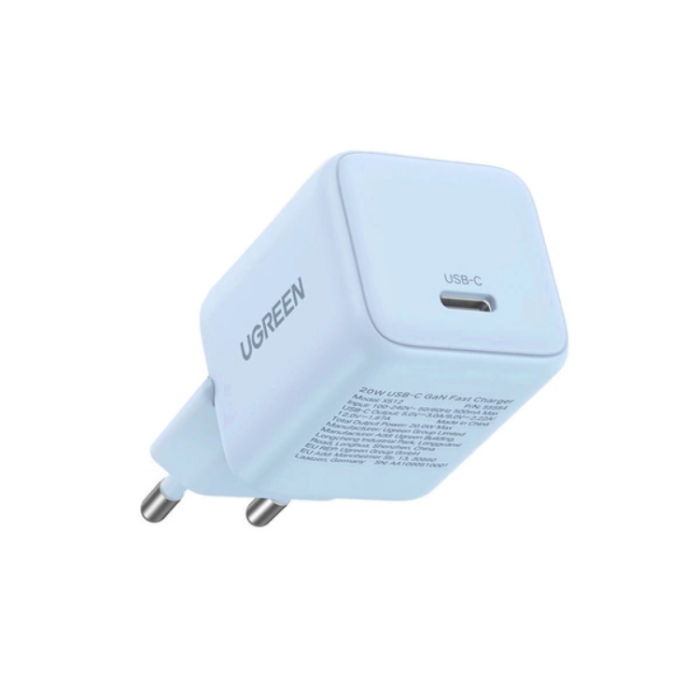 Ugreen - Ugreen GaN Snabbladdare 20W 1 x USB-C X512 - Blå