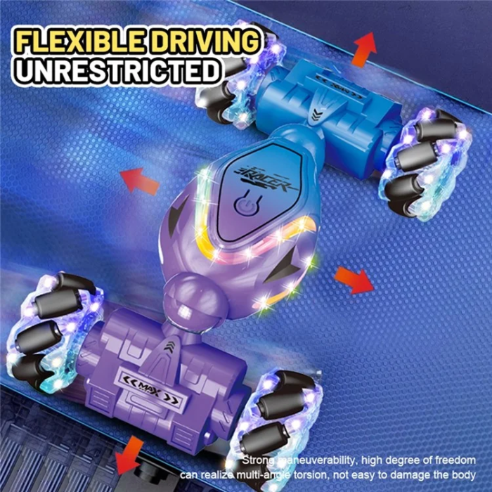 OEM - RC Stuntbilsljus Vridande Fordonsleksak YT6637 - Svart