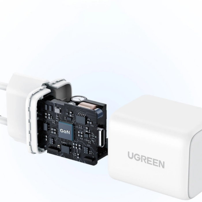 Ugreen - Ugreen GaN Snabbladdare 20W 1 x USB-C X512 - Vit