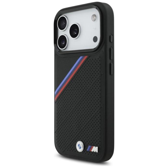 BMW - BMW iPhone 17 Pro Mobilskal MagSafe M Tricolor Metal Logo - Svart