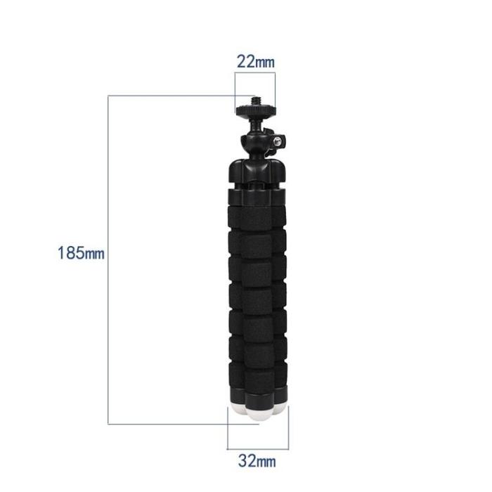 OEM - Tripod För mobil/selfie kamera - Svart