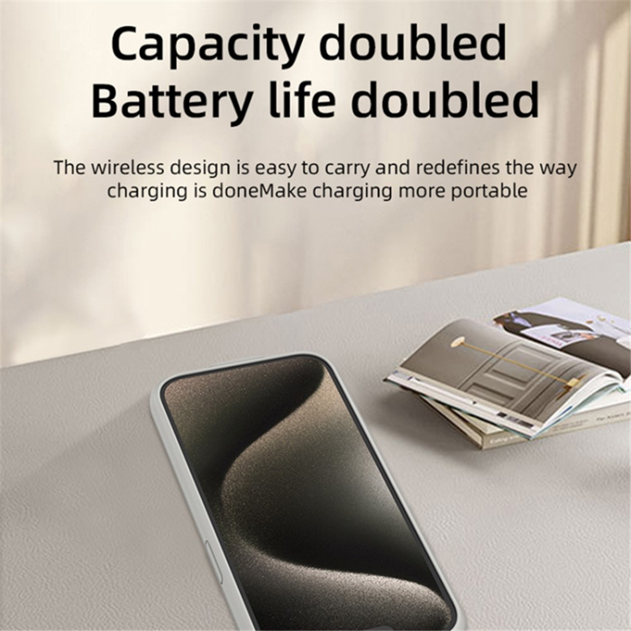 A-One Brand - iPhone 12/12 Pro Batteriskal 6800mAh - Svart