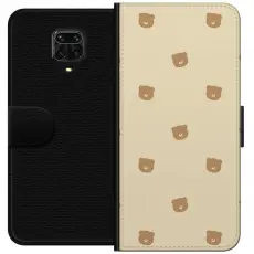 Gustaf - Pl&aring;nboksfodral till Xiaomi Redmi Note 9S med Bj&ouml;rnm&ouml;nster