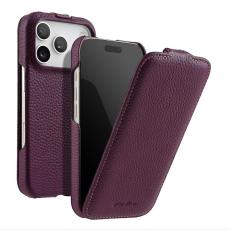 Melkco - MELKCO Mobilskal till iPhone 17 Pro Max &Auml;kta L&auml;der + PC - Lila