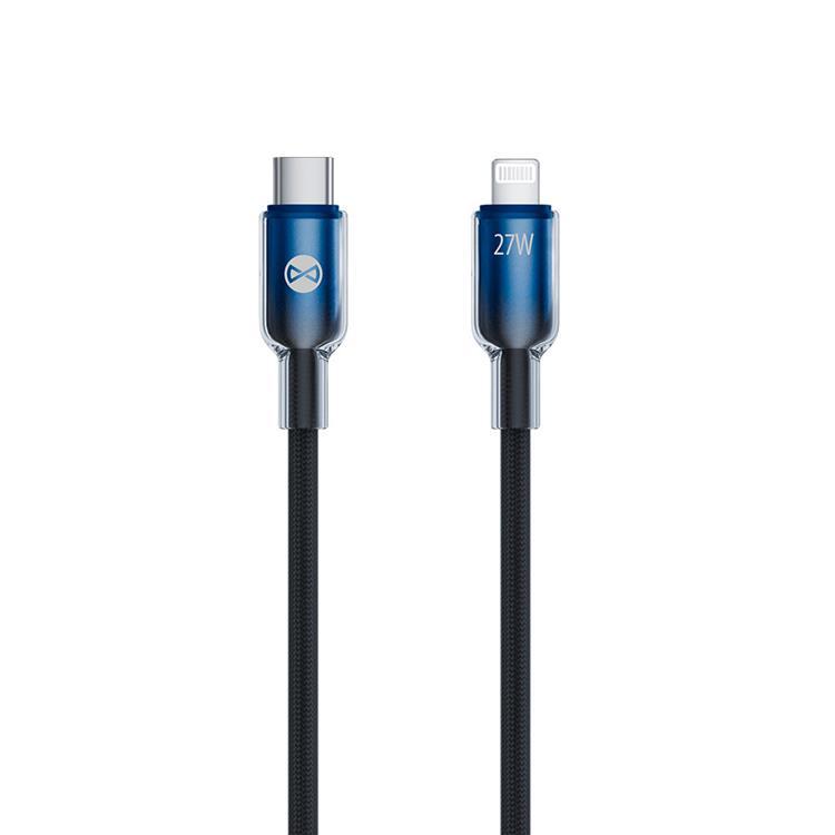 Forever USB-C Till Lightning 1m 27W Kabel Ombre - Svart | 3541 | AlltMobil