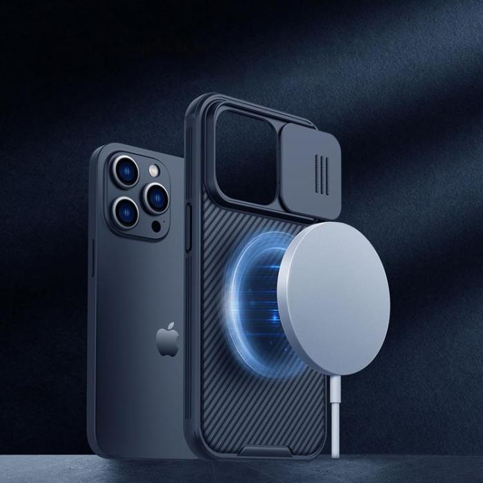Nillkin - Nillkin iPhone 14 Pro Max Skal CamShield Pro Magnetic - Blå