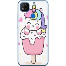 Gustaf - Mobilskal till Xiaomi Redmi 9C NFC med Glad enh&ouml;rning