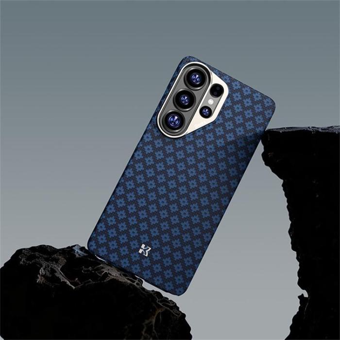 Benks - BENKS Mobilskal För Galaxy S26 Ultra MagSafe Kevlar Aramid Fiber - Blå