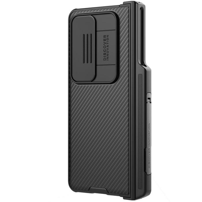 Nillkin - Nillkin Galaxy Z Fold 4 Skal CamShield Pro Kicksatand - Svart