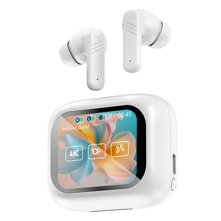 Trådlösa Bluetooth-Hörlurar In-Ear ANC + ENC Smart LX-50 (Vit) | 5566 | AlltMobil